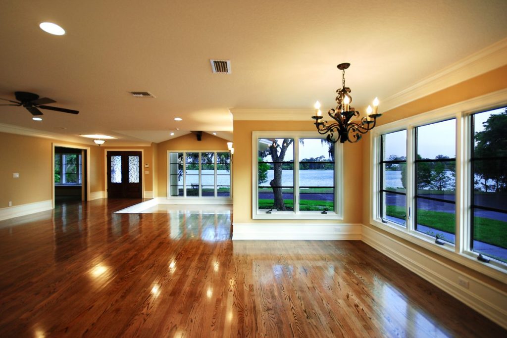Round Rock home remodeling project featuring hardwood flooring and open concept living space by Texan Handyman Services